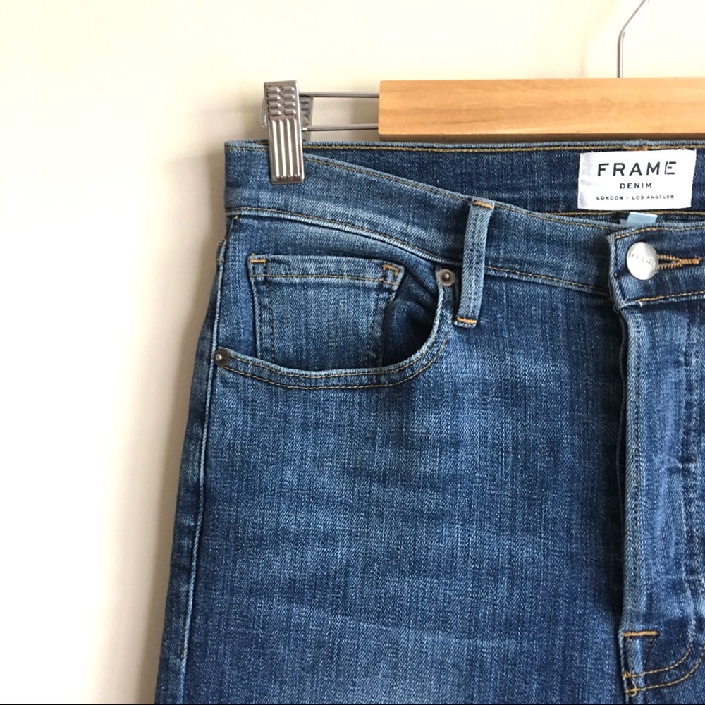 FRAME DENIM Le Crop Flare Button Fly Jeans - Picture 3 of 11